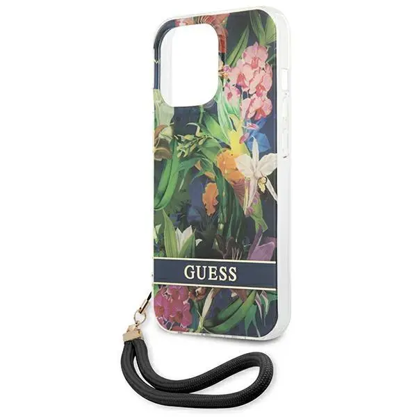 Etui Guess Flower Strap GUHCP13XHFLSB do iPhone 13 Pro Max
