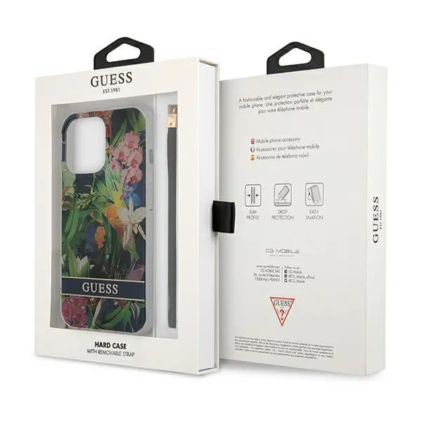 Etui Guess Flower Strap GUHCP13XHFLSB do iPhone 13 Pro Max