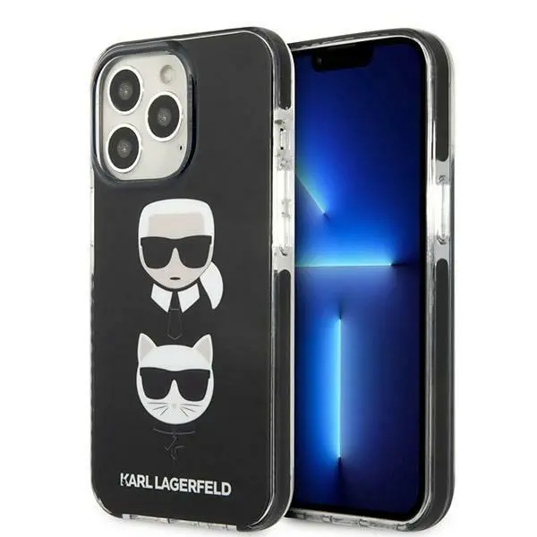 Etui Karl Lagerfeld Karl&Choupette Head KLHCP13LTPE2TK do iPhone 13 Pro / 13