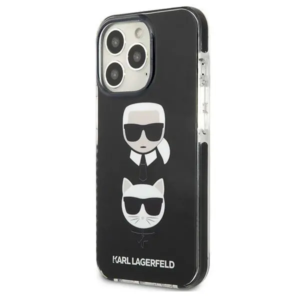 Etui Karl Lagerfeld Karl&Choupette Head KLHCP13LTPE2TK do iPhone 13 Pro / 13