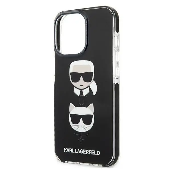 Etui Karl Lagerfeld Karl&Choupette Head KLHCP13LTPE2TK do iPhone 13 Pro / 13