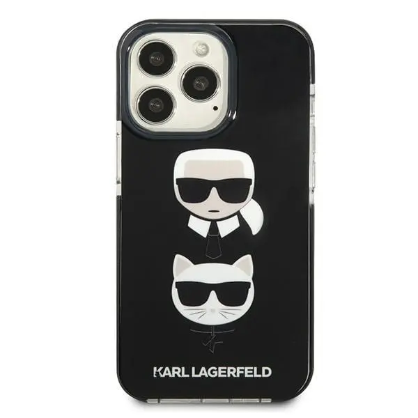 Etui Karl Lagerfeld Karl&Choupette Head KLHCP13LTPE2TK do iPhone 13 Pro / 13