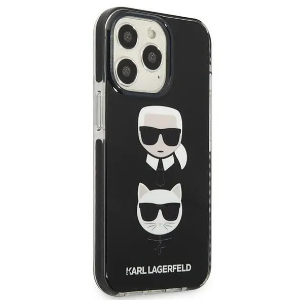 Etui Karl Lagerfeld Karl&Choupette Head KLHCP13LTPE2TK do iPhone 13 Pro / 13