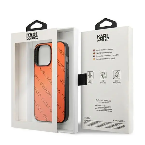 Etui Karl Lagerfeld Perforated Allover KLHCP13LPTLO do iPhone 13 Pro / 13