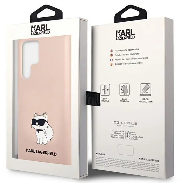 Etui Karl Lagerfeld Silicone Choupette KLHCS23LSNCHBCP do Samsung Galaxy S23 Ultra
