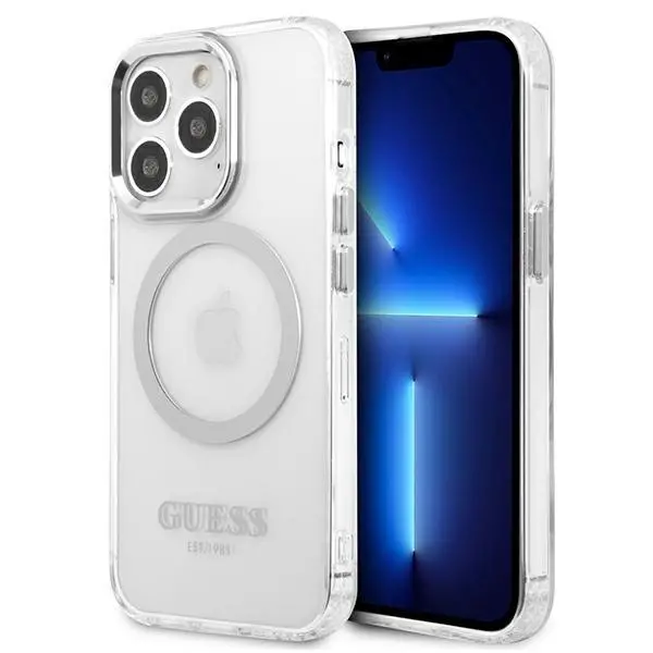 Etui Guess Metal Outline Magsafe GUHMP13LHTRMS do iPhone 13 Pro / 13