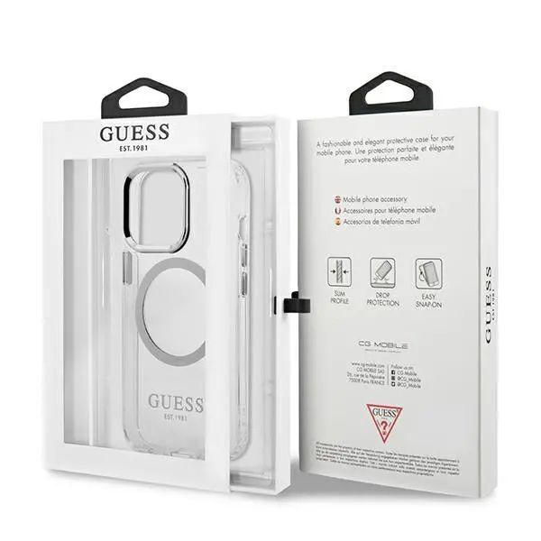 Etui Guess Metal Outline Magsafe GUHMP13LHTRMS do iPhone 13 Pro / 13