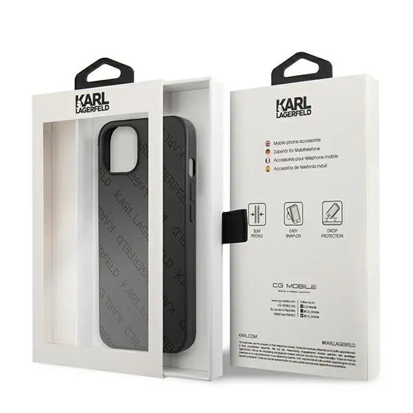 Etui Karl Lagerfeld Perforated Allover KLHCP13SPTLK do iPhone 13 mini