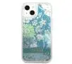 Etui Guess Flower Liquid Glitter GUHCP13SLFLSN do iPhone 13 mini