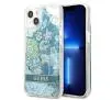 Etui Guess Flower Liquid Glitter GUHCP13SLFLSN do iPhone 13 mini