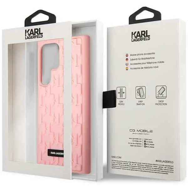 Etui Karl Lagerfeld 3D Monogram KLHCS23LRUPKLPP do Samsung Galaxy S23 Ultra