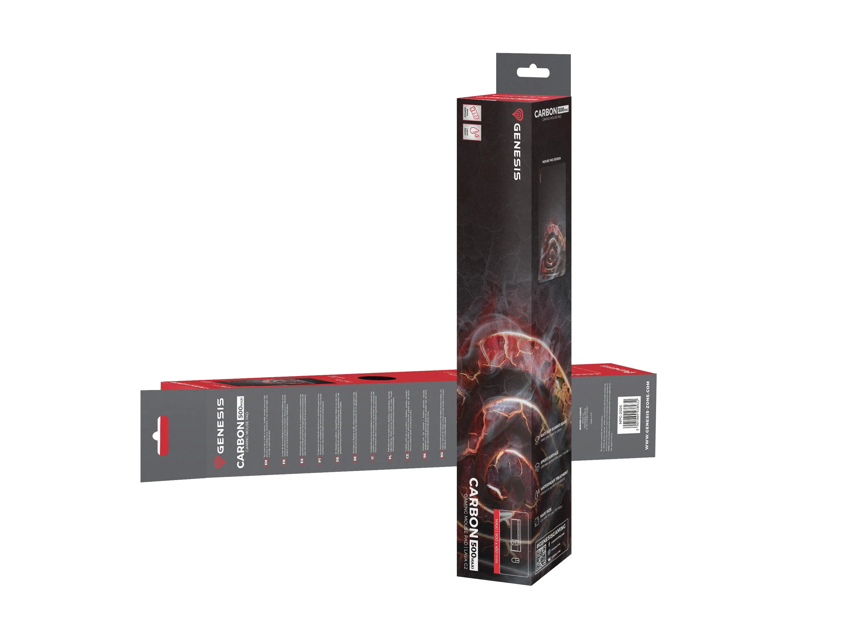 Podkładka Genesis Carbon 500 Maxi Lava G2 Czarny