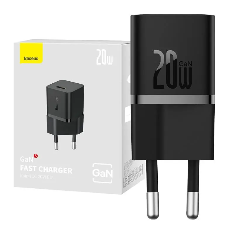 Ładowarka sieciowa Baseus GaN5 mini 20W Czarny