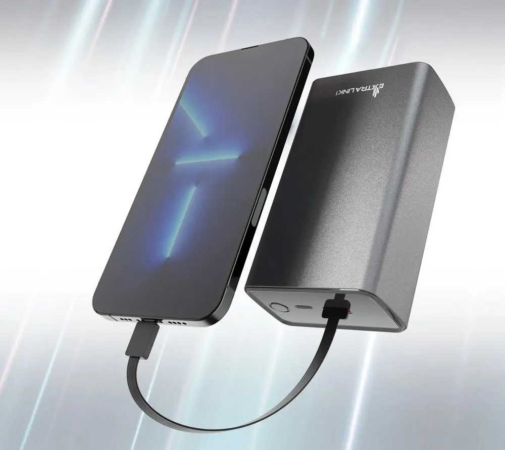 Powerbank Extralink EPB-127 30000mAh PD 65W Szary