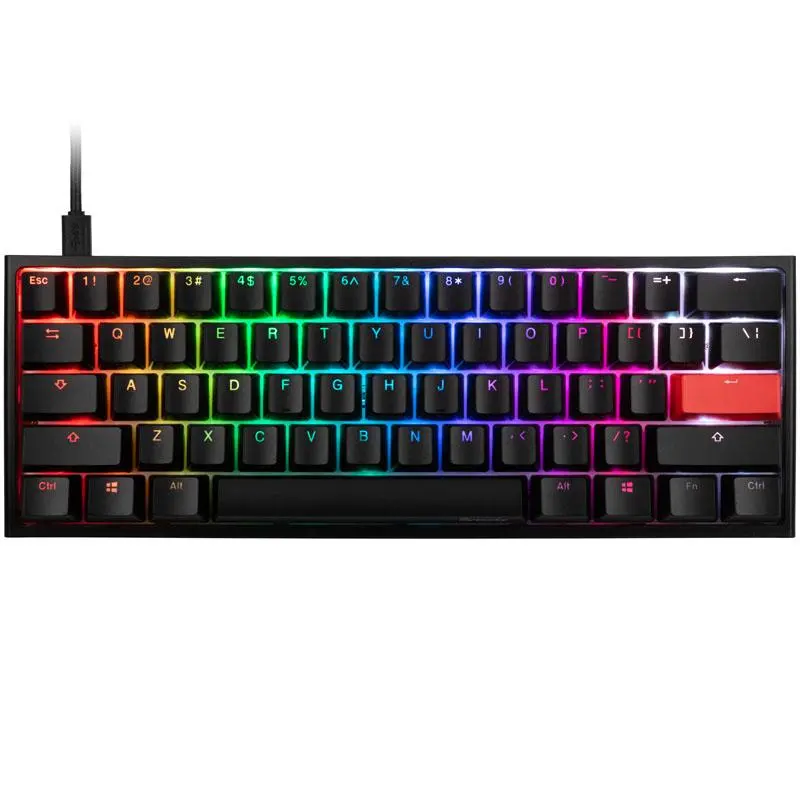 Klawiatura mechaniczna Ducky One 2 Mini Cherry MX Red Czarny