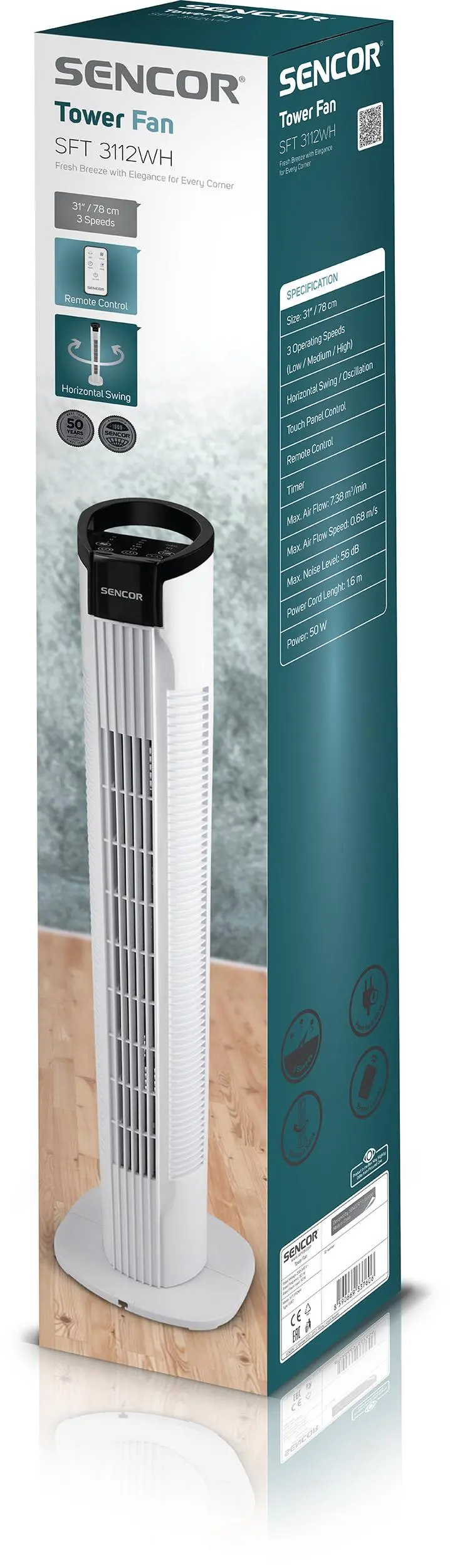 Wentylator Sencor SFT 3112WH