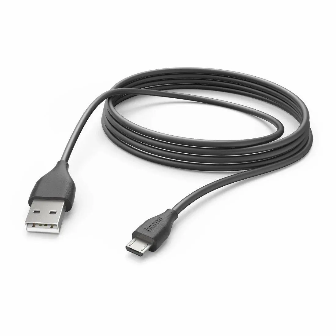 Kabel Hama USB-A do microUSB 3m Czarny