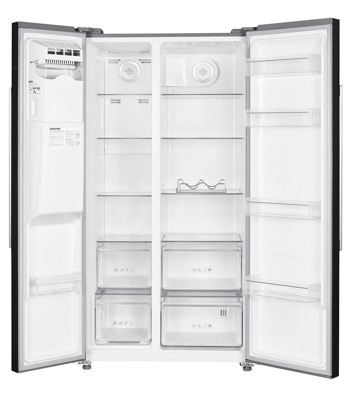 Lodówka MPM 513-SBS-17M Pełny No Frost 177cm Dystrybutor wody Inox