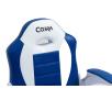 Fotel Cobra Junior Pro Dla dzieci do 100kg Skóra ECO Niebiesko-biały