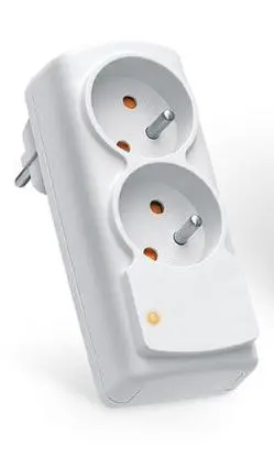 Gniazdo sieciowe Acar mini AGD 2 gniazda Biały