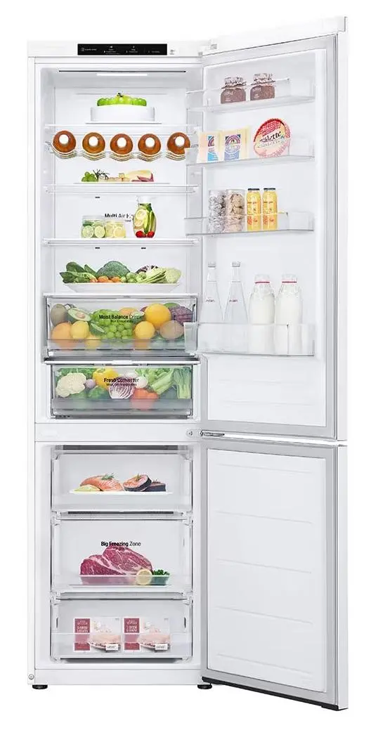 Lodówka LG GBV3200DSW Pełny No Frost 203cm Szuflada z kontrolą wilgotności Biały
