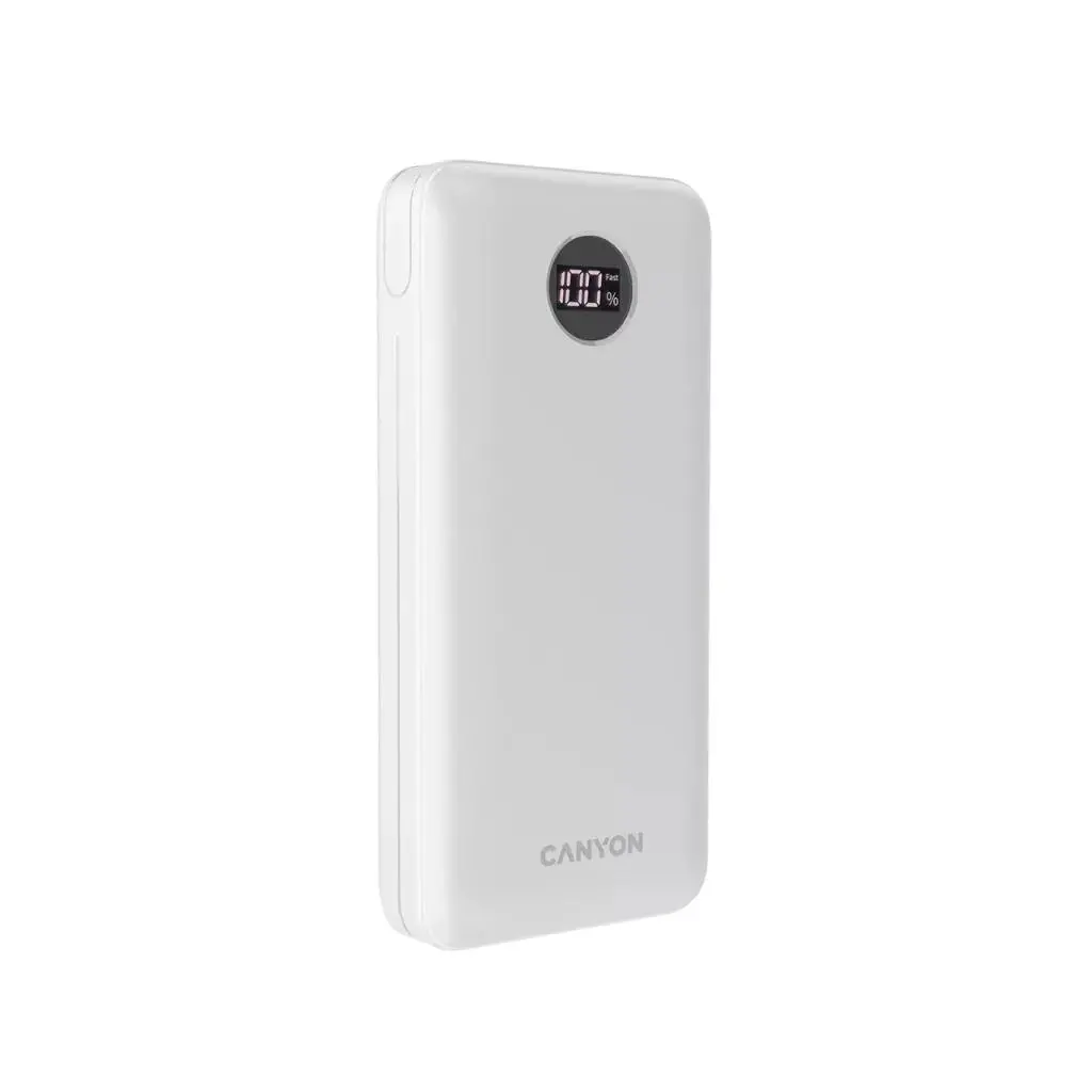 Powerbank Canyon PB-2002 Biały 20000mAh QC PD 20W Biały