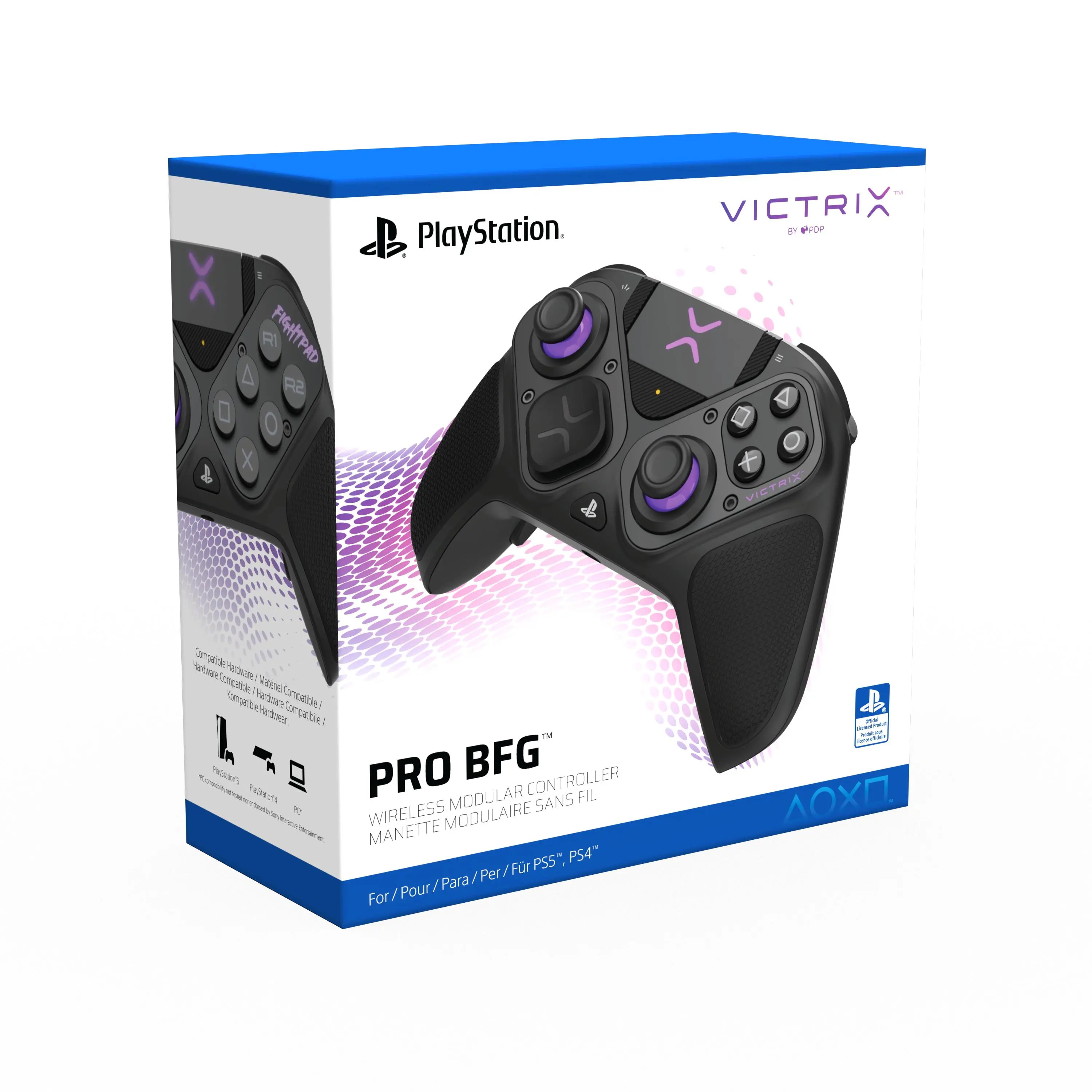 Pad Victrix PRO BFG do PS5, PS4, PC Bezprzewodowy/Przewodowy Czarny