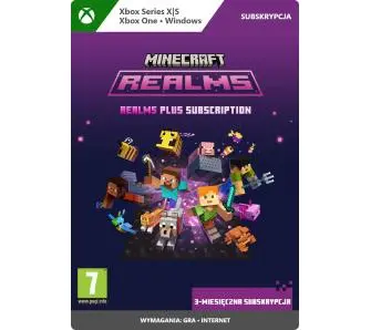 Minecraft Realms - 3 miesięczna subskrypcja [kod aktywacyjny] - PC, Xbox Series X/S / Xbox One