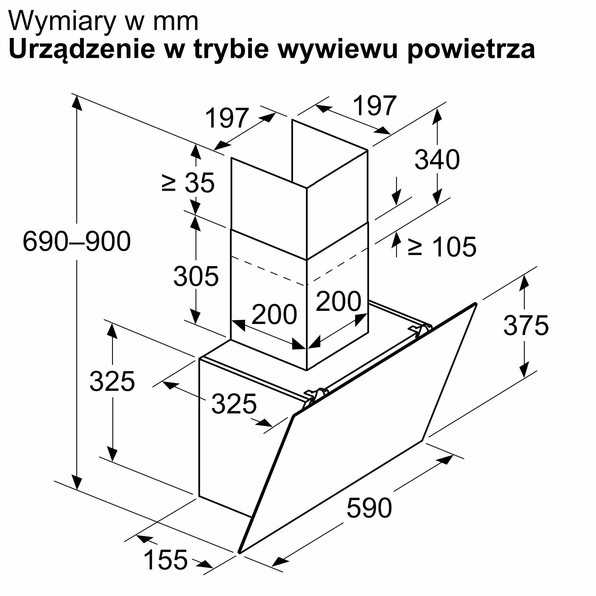 Okap Bosch DWK65DK20 Biały