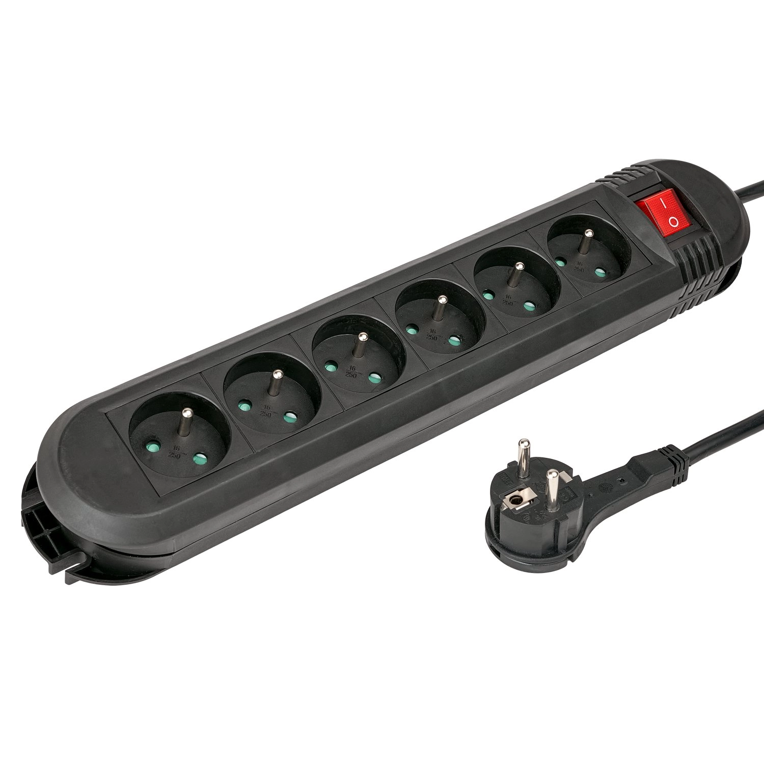 Listwa Hama P2223755 Comfort 6 gniazd 1,5m Czarny