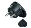 Adapter podróżny Hama 223454 Gniazdo uniwersalne - Wtyk EU Czarny