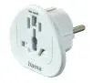 Adapter podróżny Hama 223455 Gniazdo uniwersalne - Wtyk EU Biały