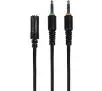 Słuchawki przewodowe z mikrofonem Konix Drakkar Kriger Gaming Earbuds Douszne Czarno-czerwony