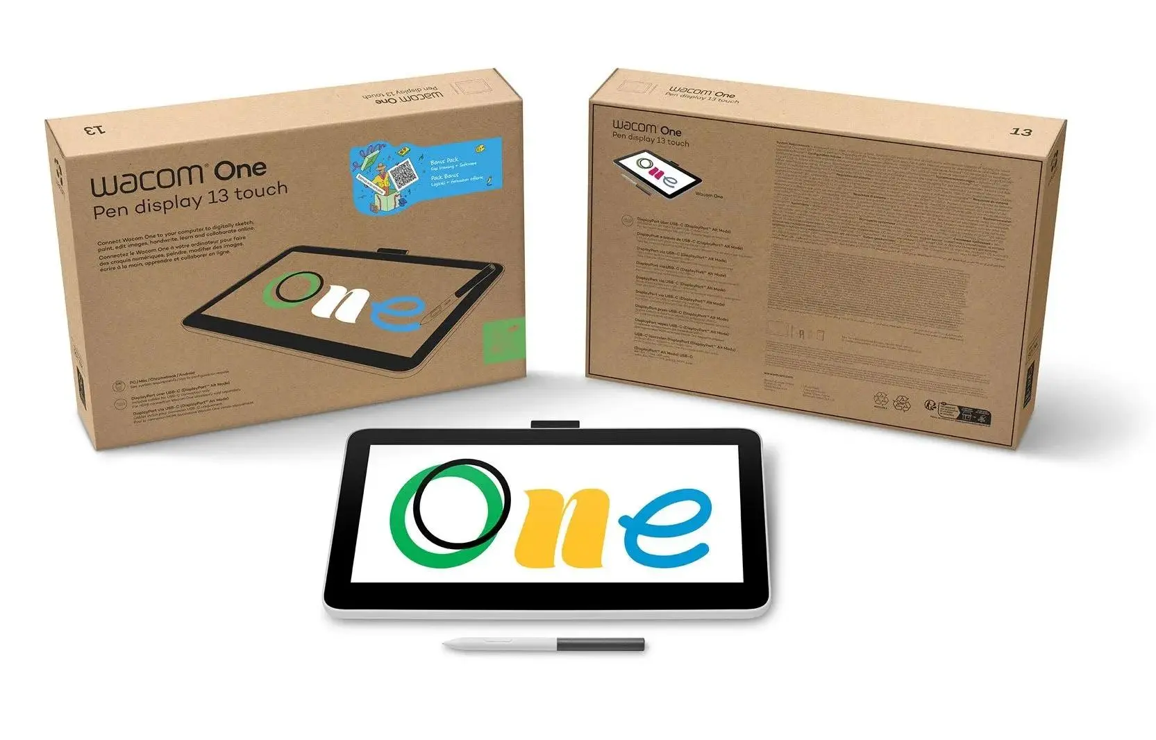Tablet graficzny Wacom One 13 touch Czarny