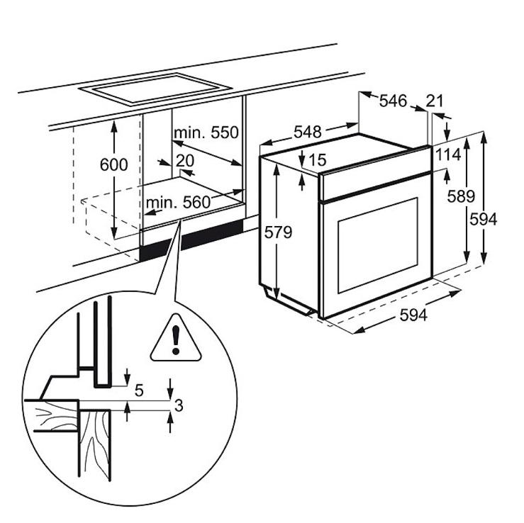 Piekarnik elektryczny Electrolux EOA45751FX