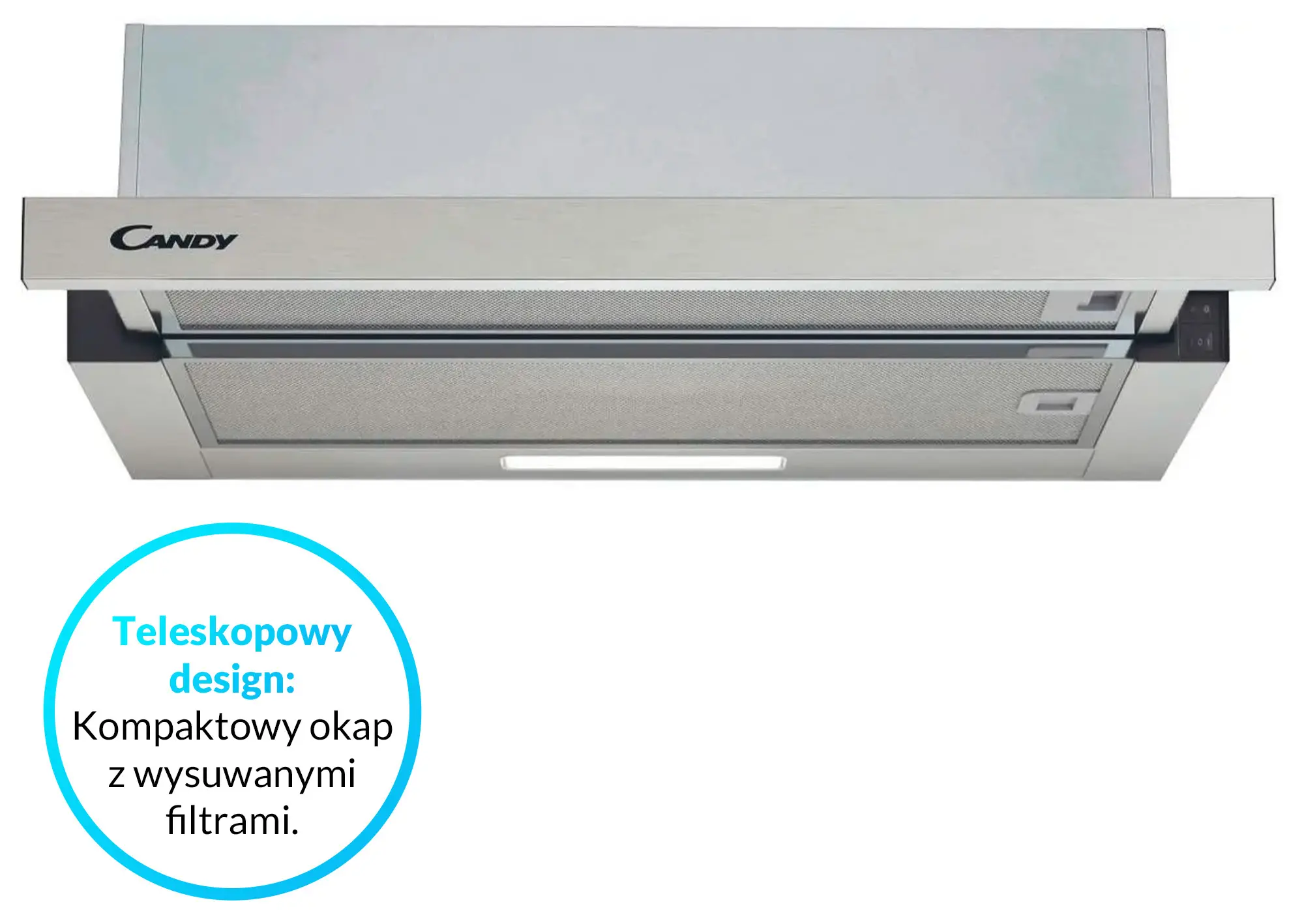 Okap Candy CBT6130/3X Inox