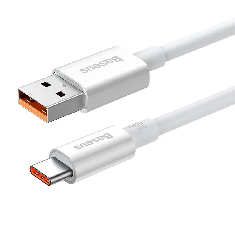 Kabel Baseus USB do USB-C Superior 100W 2m Biały