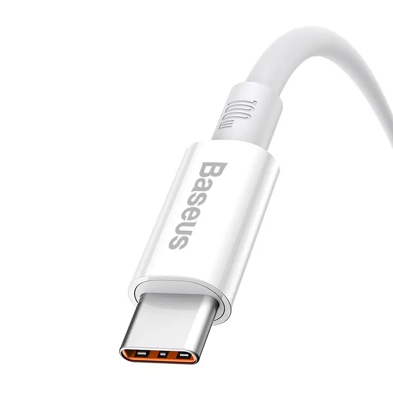 Kabel Baseus USB do USB-C Superior 100W 2m Biały