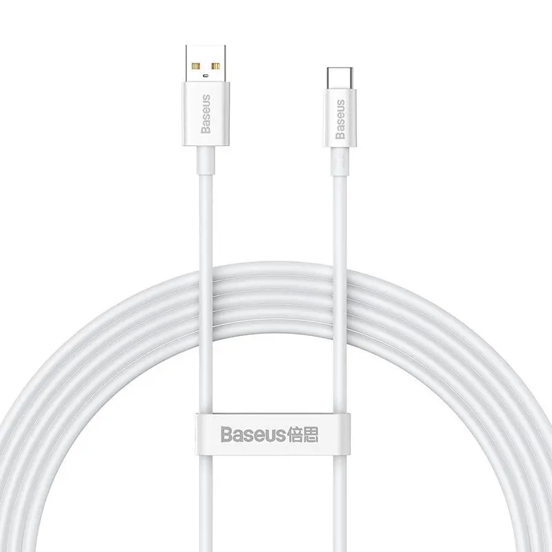 Kabel Baseus USB do USB-C Superior 100W 2m Biały