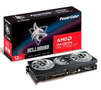 Karta graficzna PowerColor Hellhound Radeon RX 7700 XT 12GB GDDR6 192bit FSR