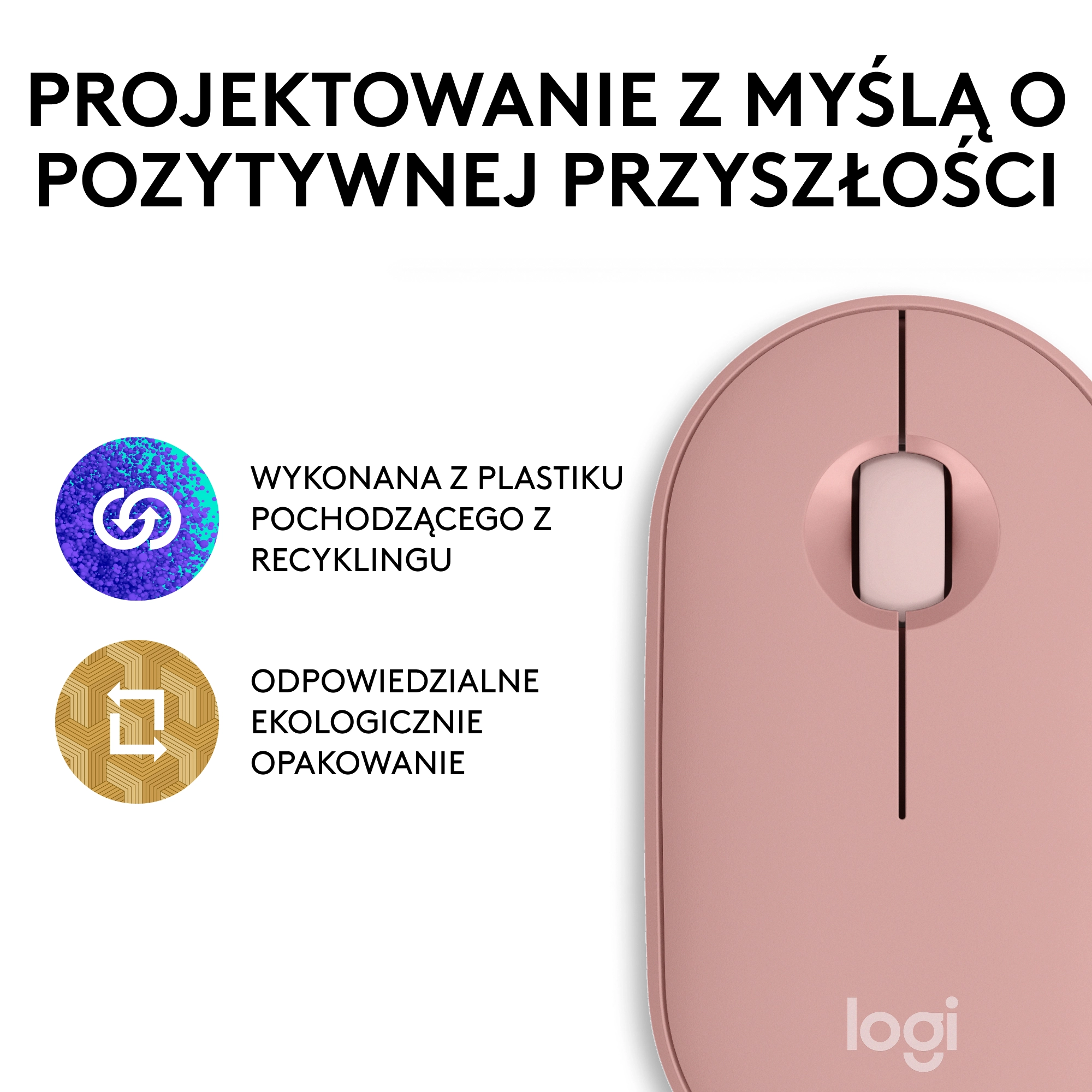 Myszka Logitech Pebble 2 Różowy