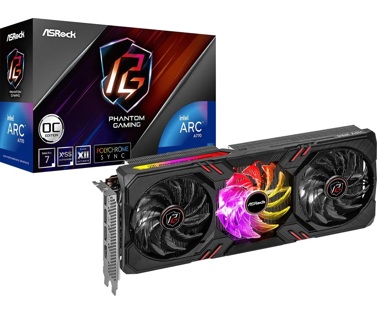 Karta graficzna ASrock Arc A770 Phantom Gaming OC 16GB GDDR6 256bit