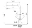 Bateria Franke Sirius L Side Pull-Out Beżowy Chrom