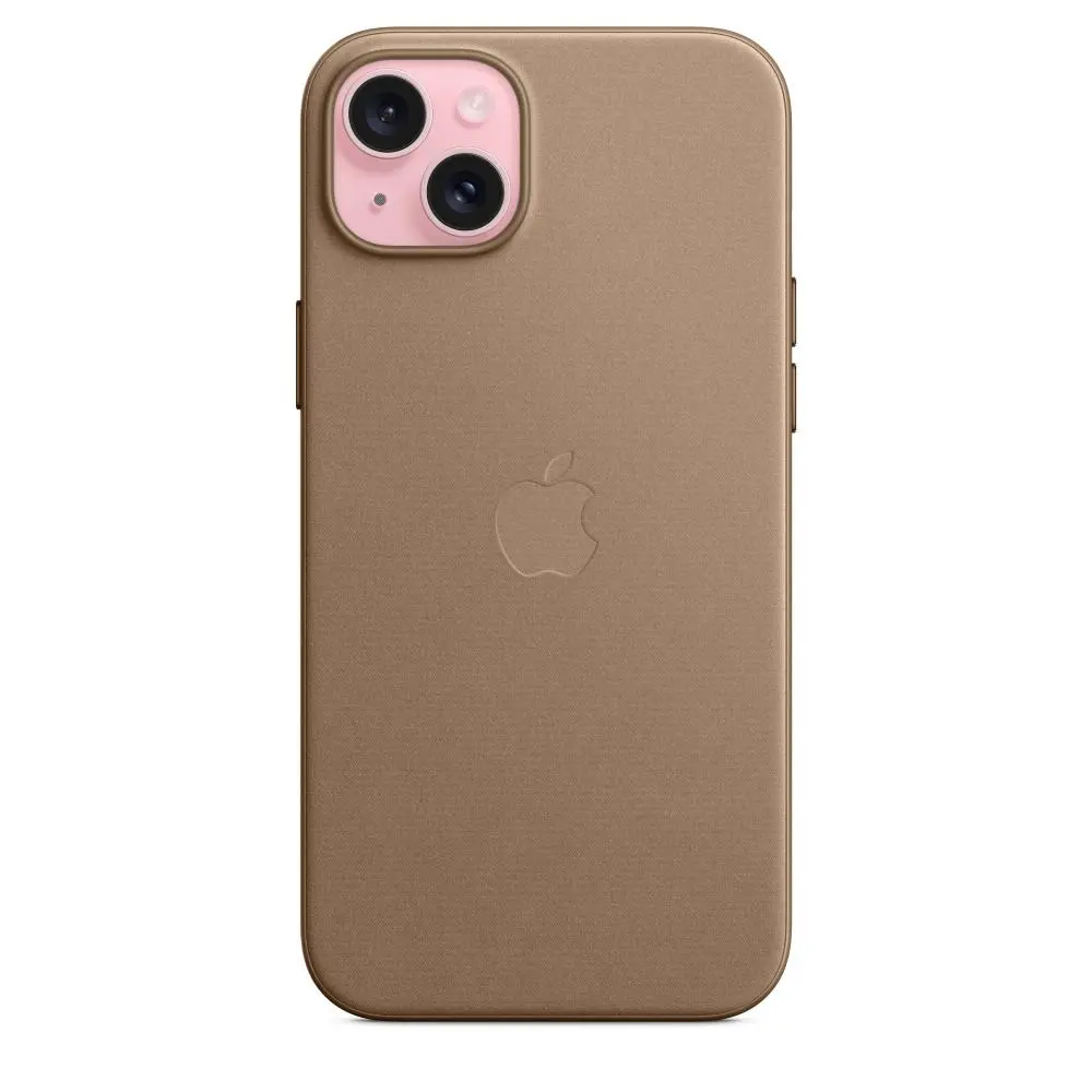 Etui Apple z tkaniny FineWoven z MagSafe do iPhone 15 Plus Jasno-beżowy
