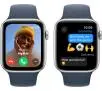 Smartwatch Apple Watch SE 2gen GPS  koperta 44mm z aluminium  Srebrny pasek sportowa Zimowy błękit S/M