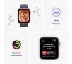 Smartwatch Apple Watch SE 2gen GPS  koperta 44mm z aluminium  Srebrny pasek sportowa Zimowy błękit S/M