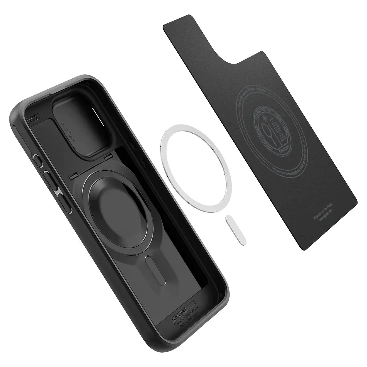 Etui Spigen Optik Armor MagFit do iPhone 15 Pro Max Czarny