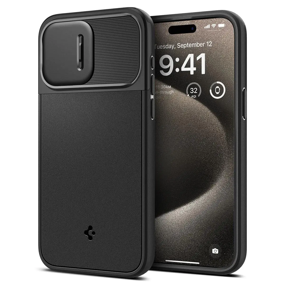 Etui Spigen Optik Armor MagFit do iPhone 15 Pro Max Czarny