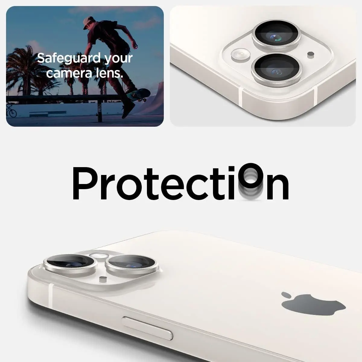 Szkło hartowane Spigen na aparat Glas.tR EZ Fit Optik Pro do iPhone 15/15 Plus/14/14 Plus- 2 pack