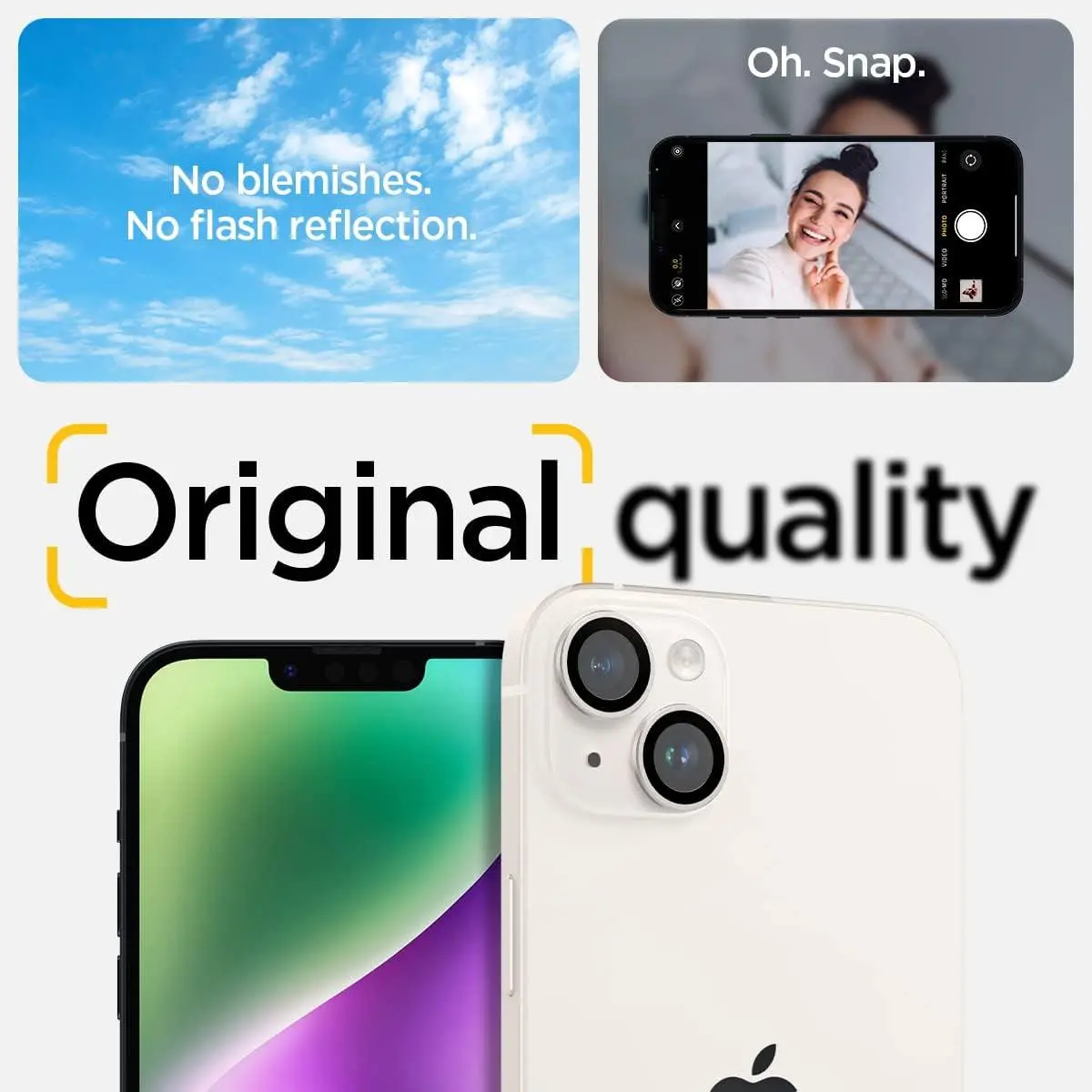 Szkło hartowane Spigen na aparat Glas.tR EZ Fit Optik Pro do iPhone 15/15 Plus/14/14 Plus- 2 pack